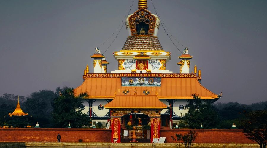 A Buddhist monastery in Lumbini Nepal