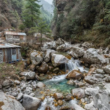 A small river on the way to Namche