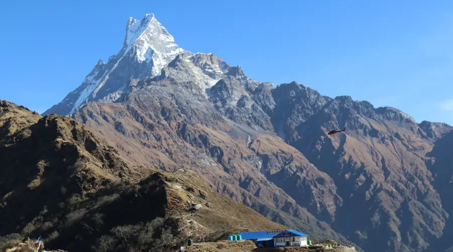 Mardi Himal with Machhapuchhre in its background