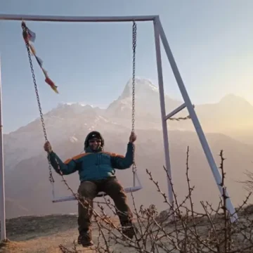 Swing at Mulde Viewpoint