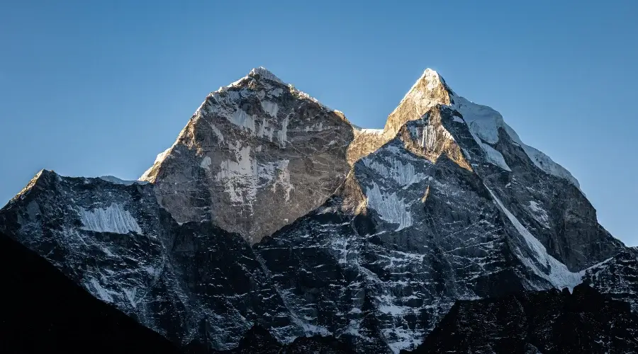 View of mountain seen from Tengoche