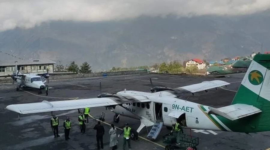What a flight looks like to Lukla