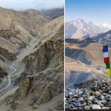 A view of small river in Upper Mustang Trek