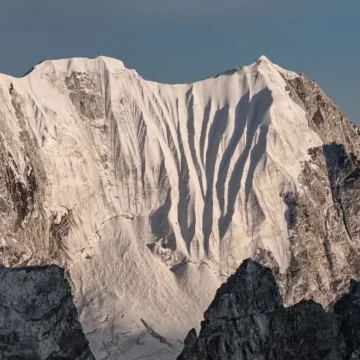 Amazing view of mountains seen during heli Trek