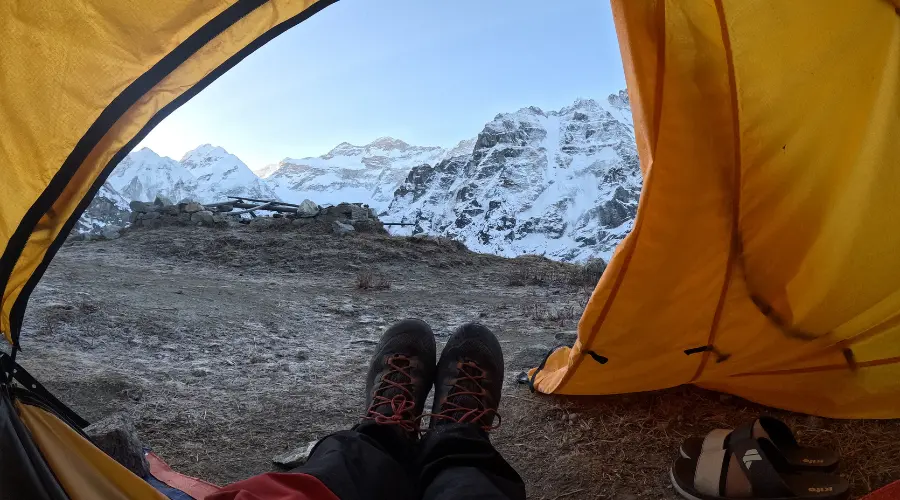 Camping trek in Kanchenjunga