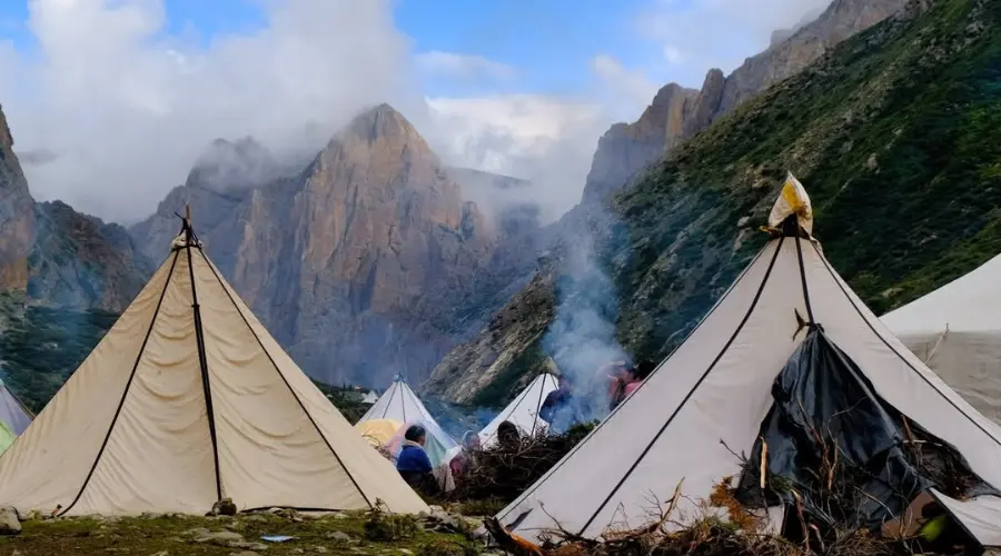 Camps at Shey Gompa on the Upper Dolpo Trek