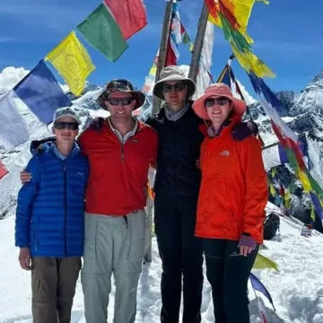 Himalayan Masters team at Tserko Ri Climb