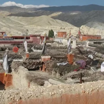 Houses on the Lo Manthang Village