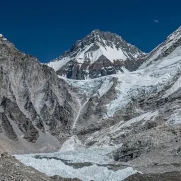 Icefall at EBC Nepal