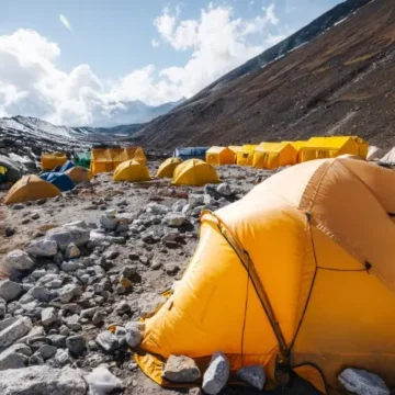 Island Peak Base camp tents