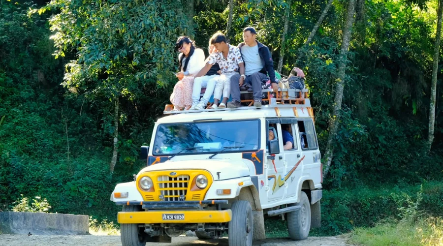 Jeep from Taplejung to Sekhathum