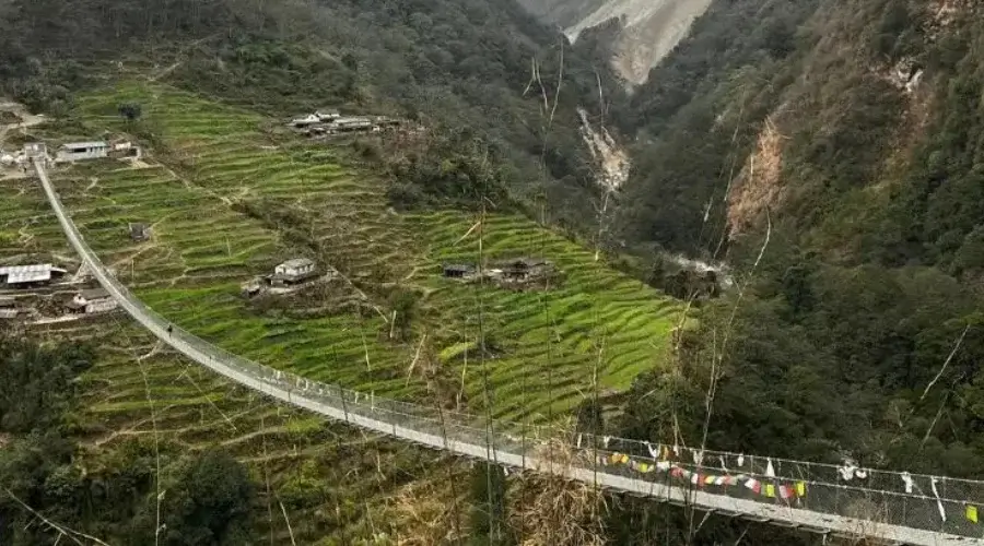 Jhinu Suspension bridge