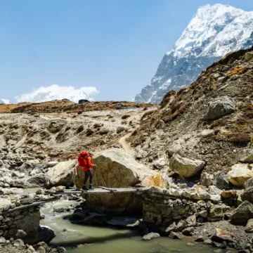 Lhonak Trek route