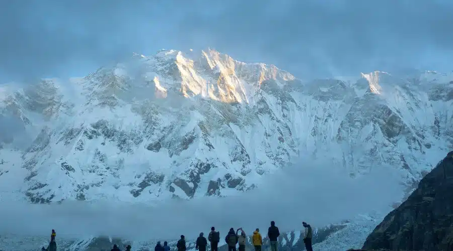 Majestic view of Annapurna range