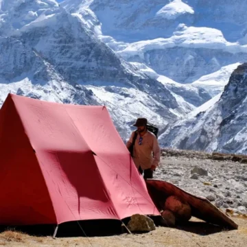 Tent at Kanchenjunga Base Camp