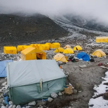 Tents at Island Peak Base Camp