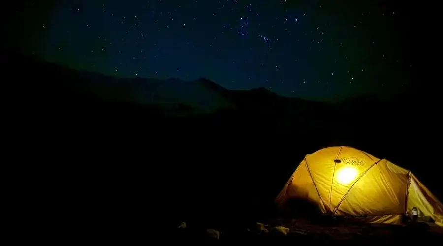 Tents for accommodation at Yala Peak Base Camp