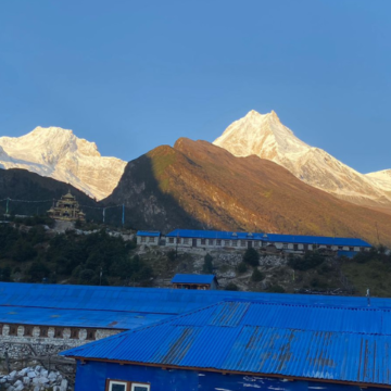 View of Manaslu clicked from Shyala