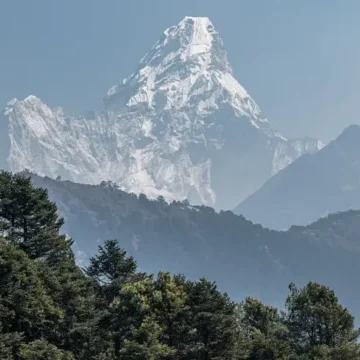 View of Mt Ama Dablam of Nepal