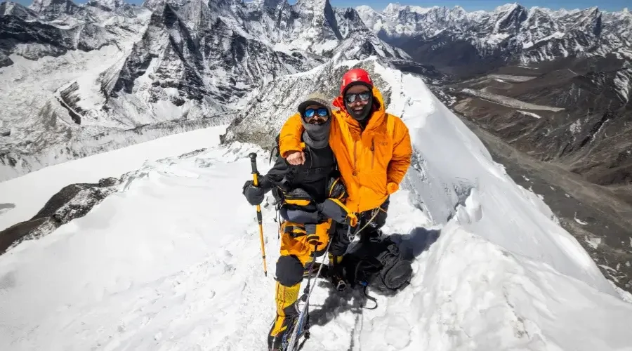 Climbers at Island Peak Nepal