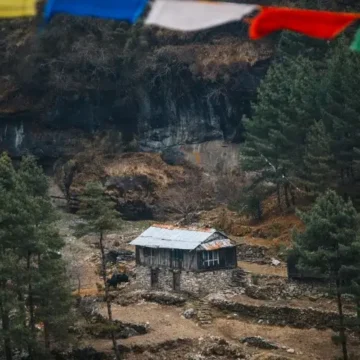 A small local house en route Lobuche