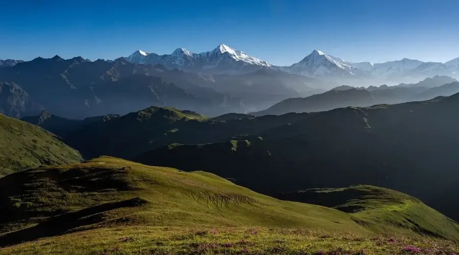 Breathtaking views of mountains in the Dhorpatan Trek