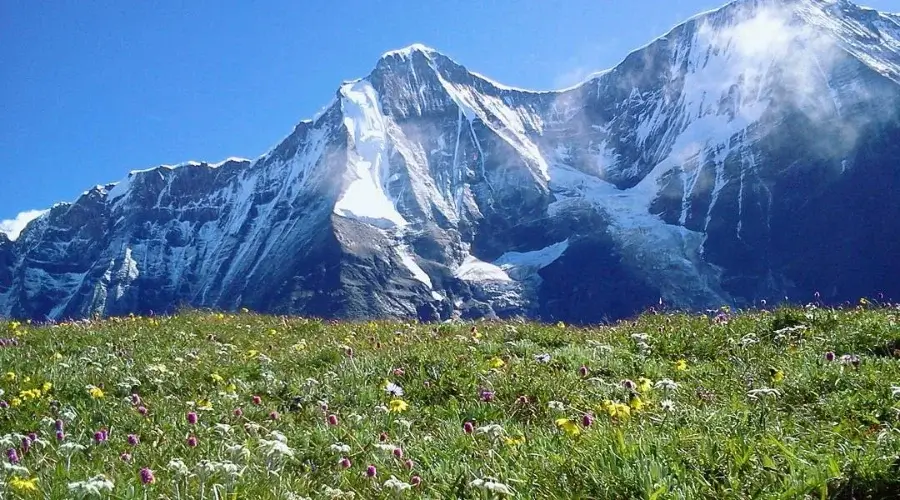 Majestic mountain seen from Dhorpatan Hunting Reserve in Nepal