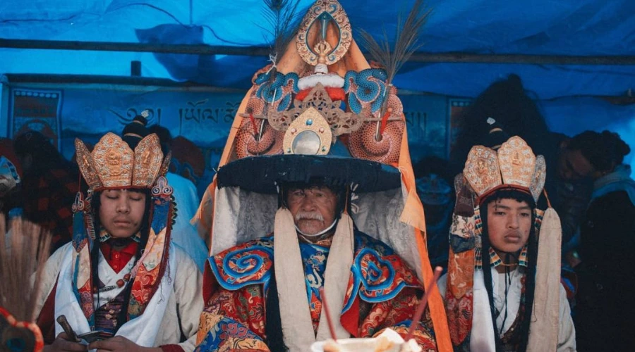 Yolmo (Hyolmo) people celebrating their famous Hyolmo Shyar Tsechu Festival