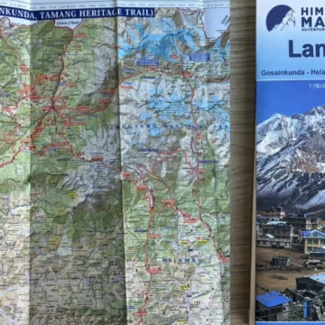 Langtang Trek Map- Helambu Valley and Gosaikunda