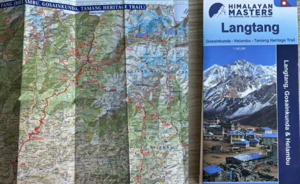 Langtang Trek Map- Helambu Valley and Gosaikunda