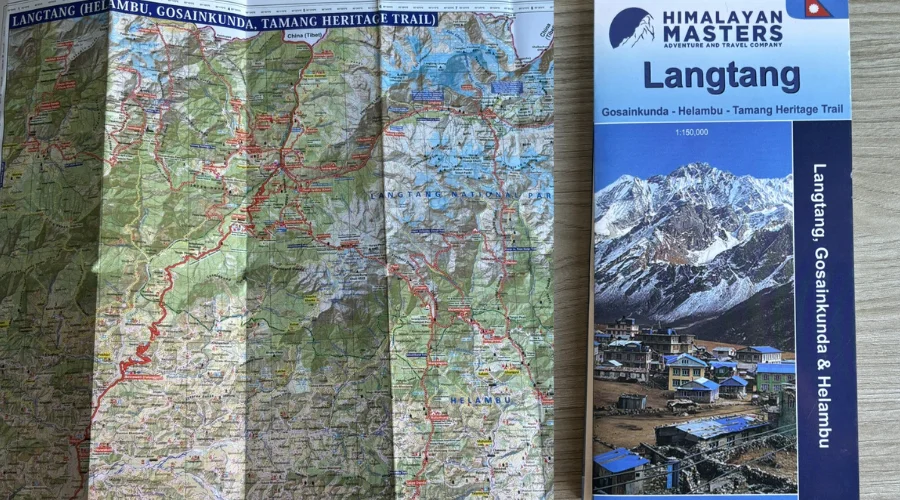 Langtang Trek Map- Helambu Valley and Gosaikunda