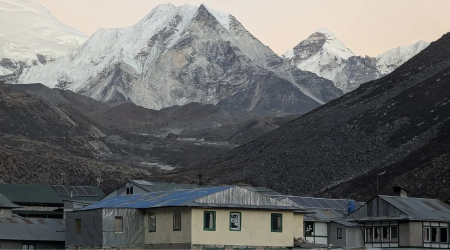 View during EBC Yoga Trek