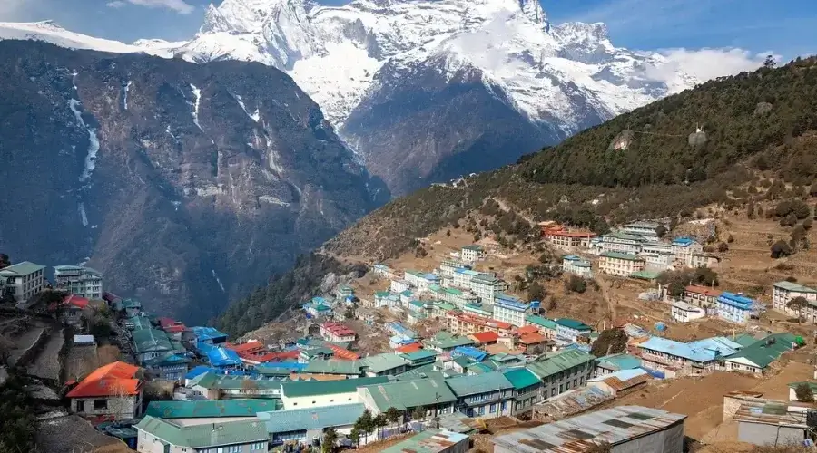 Beautiful view of Namche bazar