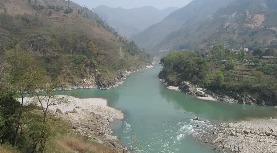 Junction of Marsyangdi and Trisuli River