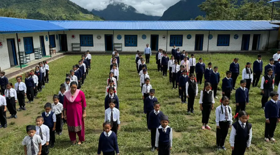 Meshram Baraha Secondary School in Ghandruk Village