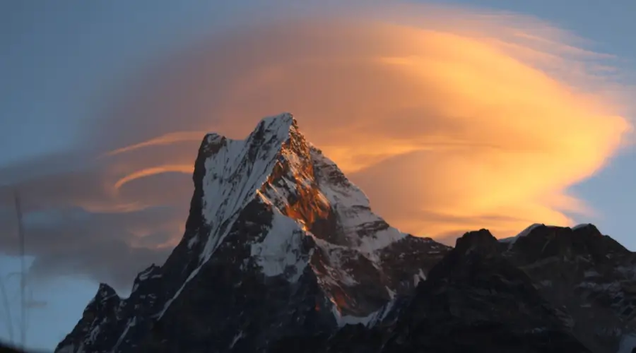 Mount Machhapuchhreseen during the Ghandruk Village trip