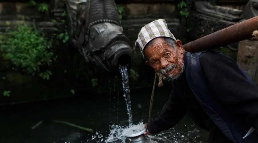 Natural spring- Source of water