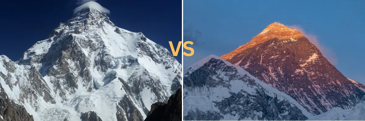 Mount Everest vs Mount K2