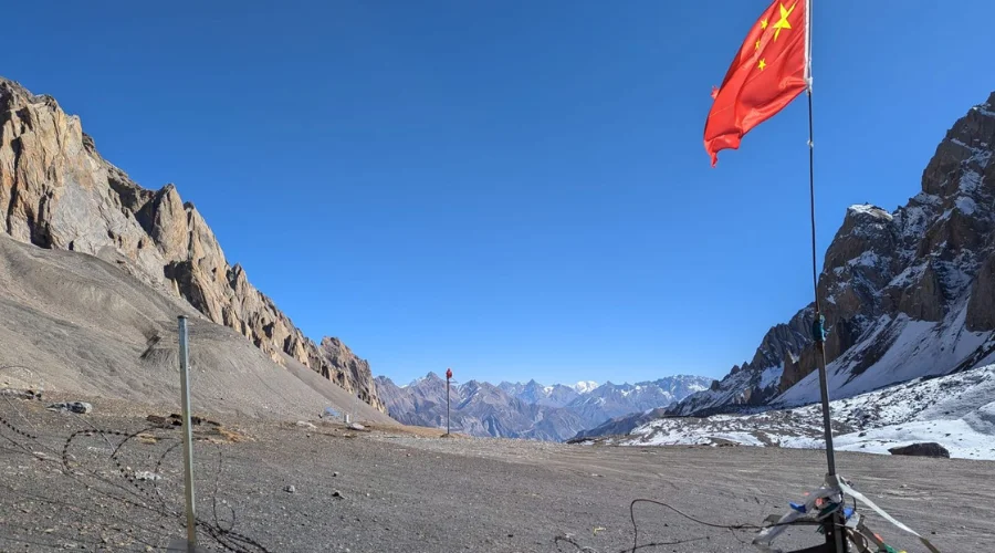 View from Tibetan Border Nepal from Samagaon Side