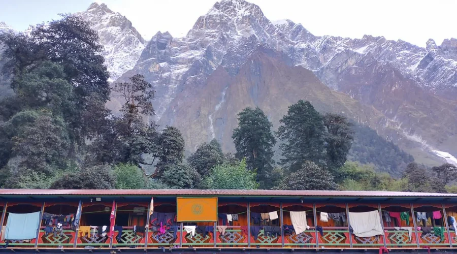 View of Mt. Shiringi seen from Serang Monastery