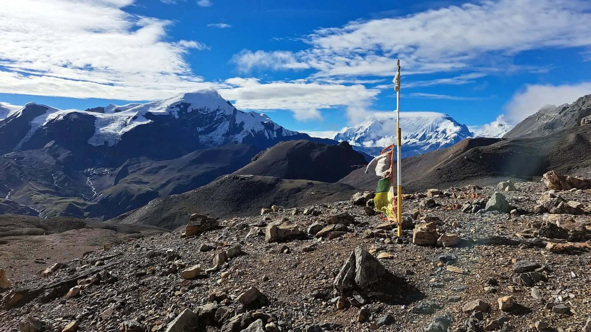 Annapurna region during August on a clear day