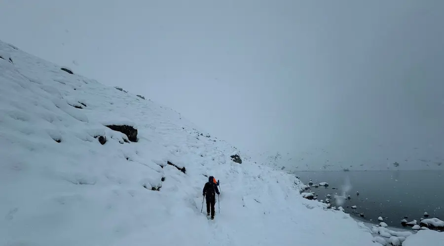 Everest region during winter