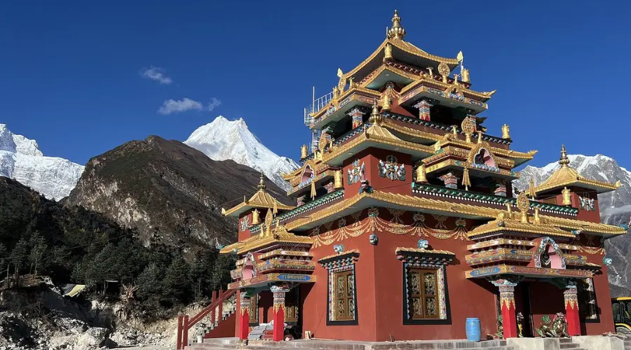 One of the monasteries in the Manaslu region