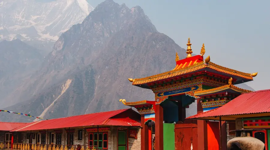 One of the monasteries in the Manaslu Circuit Trek route