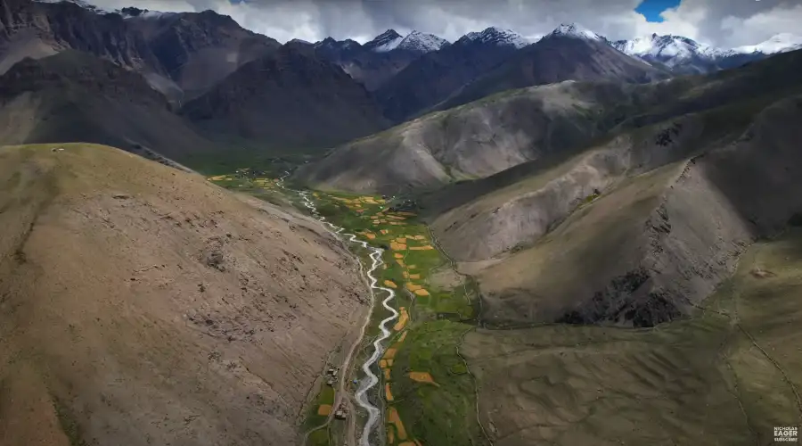 Drone Image of Dolpo region by Nicholas Eager,photography in treks