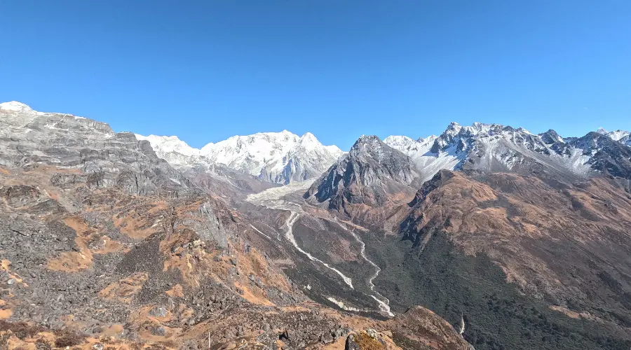 Stunning view seen in the Kanchenjunga region while on thru hike