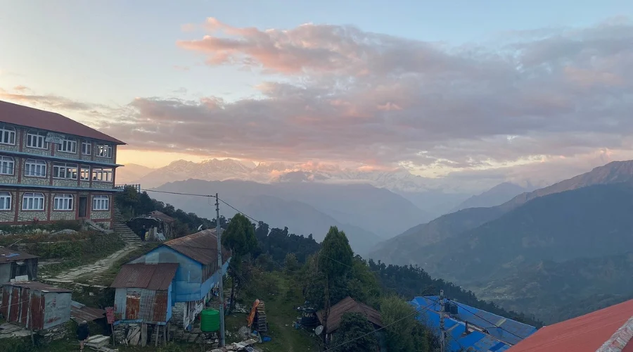 A Beautiful Scene Captured while on Ghorepani Poon Hill trek