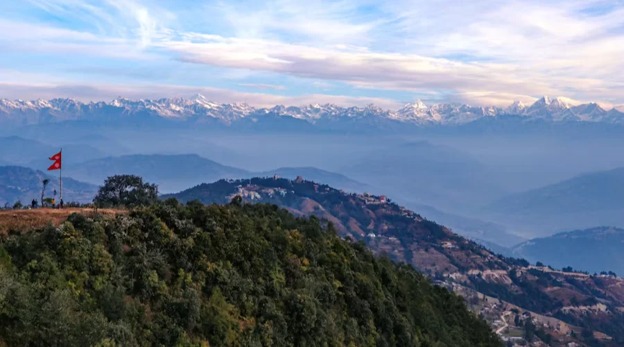 A Beautiful Scenery Captured on Nagarkot Hike