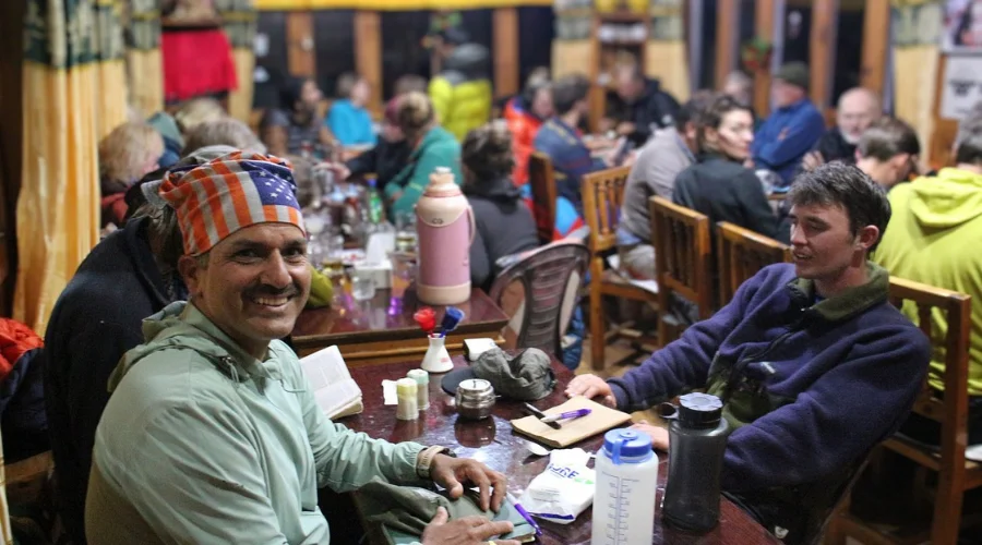 A Nepalese Posing With Tourist