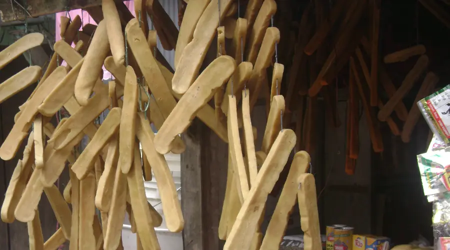 Chhurpi is being sold in one of the teahouses on the route